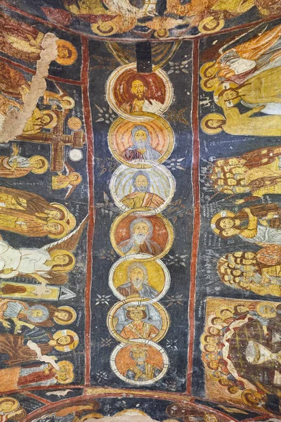 Fresco Paintings John Church Roof Gulsehir Byzantine Turkey — Foto de Stock