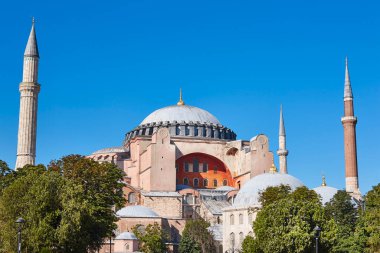 Sofia mosque. Istanbul architecture landmark. Ancient byzantine temple. Turkey