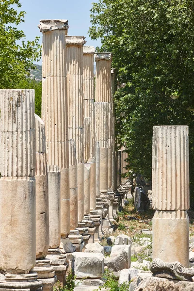 Archeological Site Columns Sanctuary Aphrodite Aphrodisias Turkey — Foto de Stock