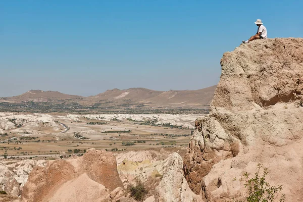 Picturesque Rock Formation Cappadocia Rose Valley Goreme Turkey — Zdjęcie stockowe