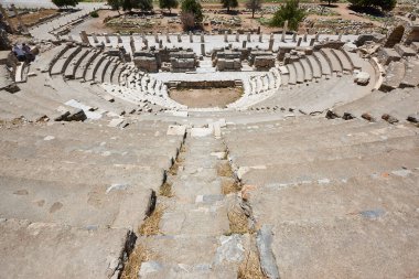 Ephesus arkeolojik alanı. Antik Odeon. Türkiye 'de tarihi bir yer 