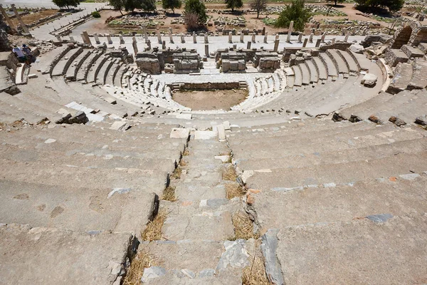 Ephesus Archeological Site Ancient Odeon Historic Ancient Place Turkey — Stock Photo, Image