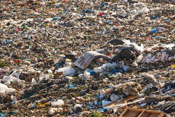 Open Air Garbage Dump Plastic Pollution Recycling Junk Consumerism — Stockfoto