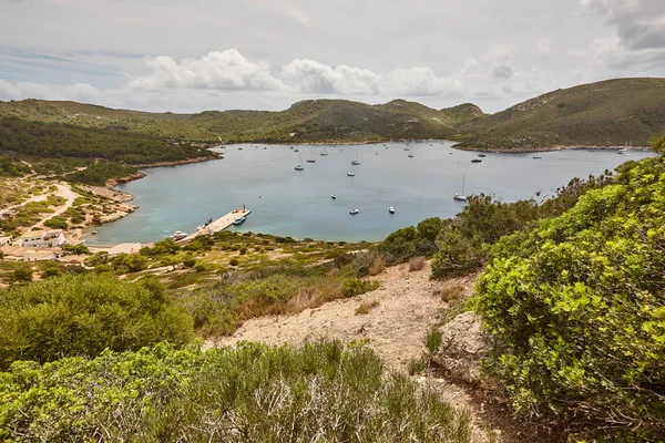 Turkoois Water Cabrera Eiland Baai Landschap Balearen Spanje — Stockfoto