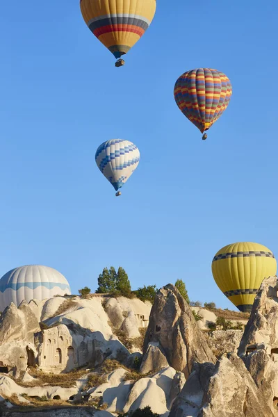 Balloons Love Valley Cappadocia Spectacular Flight Goreme Turkey — Foto Stock