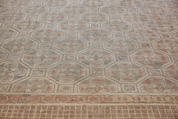 Římské Mozaiky Římské Vesnici Olmeda Palencie Španělsko — Stock fotografie