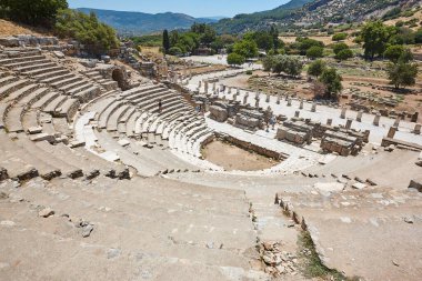 Ephesus arkeolojik alanı. Antik Odeon. Türkiye 'de tarihi bir yer 