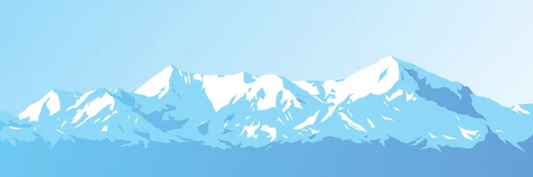 Vektor blaue Berge — Stockvektor