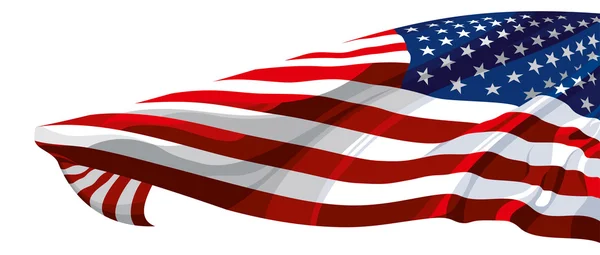 Amerika Birleşik Devletleri Bayrağı — Stok Vektör