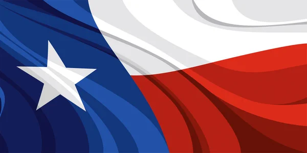 Flagge des US-Bundesstaates Texas — Stockvektor