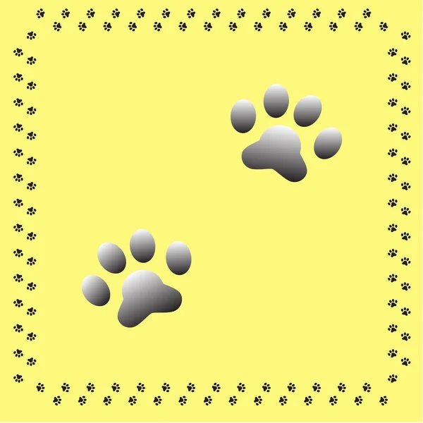 Perros patas — Vector de stock