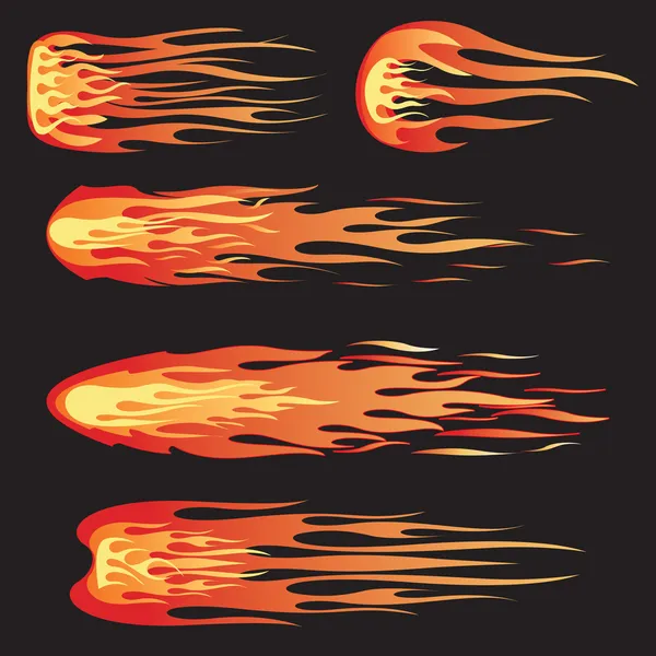 Racing flames — Stock Vector