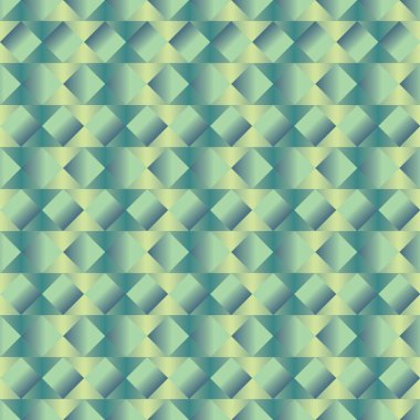 Yeşil küboid desen