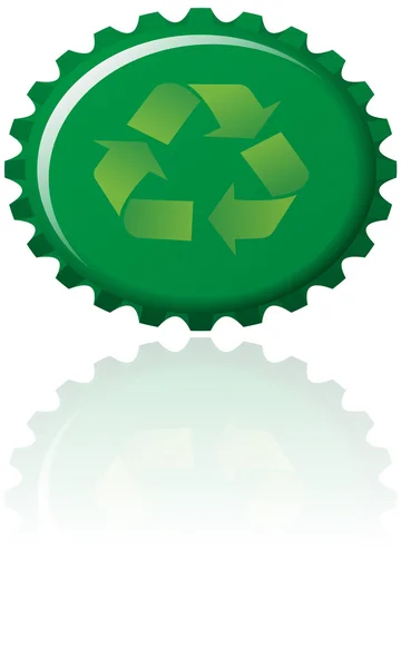 Bouchon de bouteille Eco — Image vectorielle