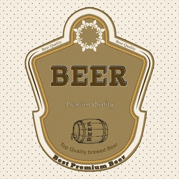 Etiqueta de cerveza — Vector de stock