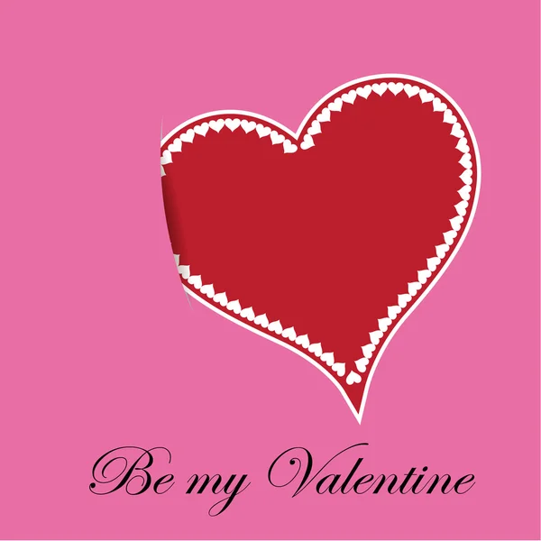 Valentines day hart — Stockvector