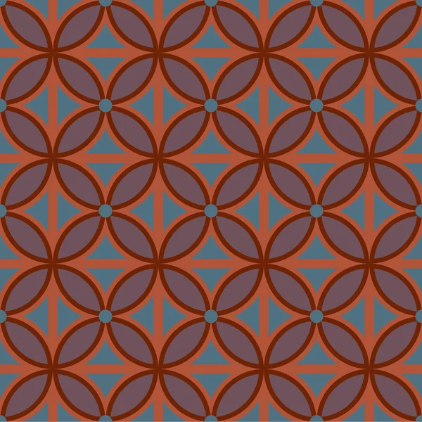 レトロなシームレスな抽象的な幾何学模様 — ストックベクタ