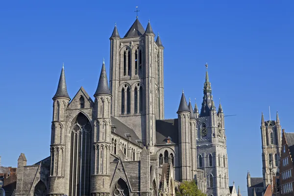 Igreja de São Nicolau em Gent — Fotografia de Stock