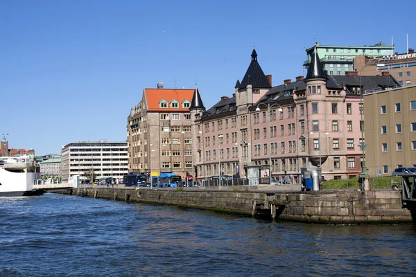 Gothenburg harbour wall — Stock Photo, Image