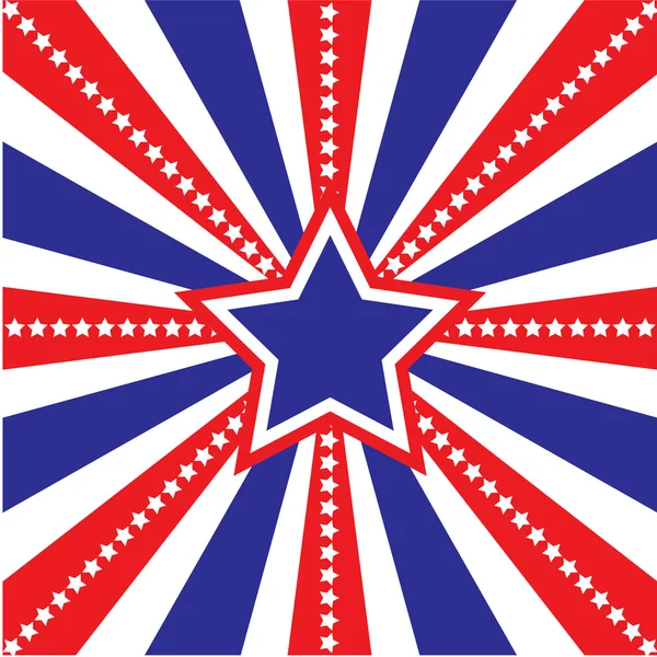 USA Sunburst — Stockvector