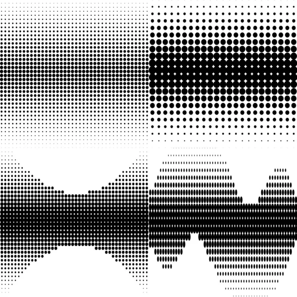 Halftone vormen — Stockvector