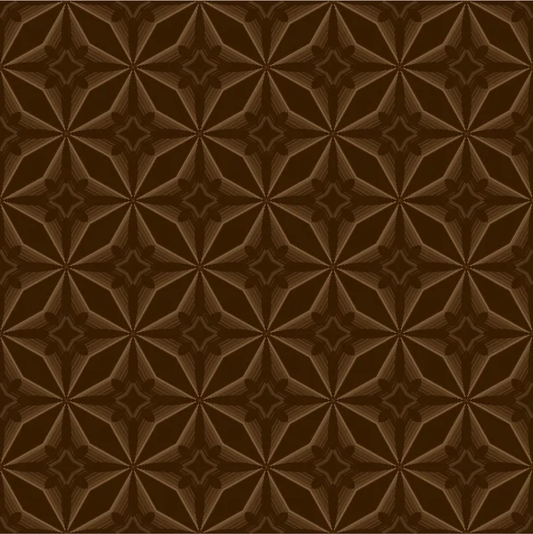 Bruin geometrische patroon — Stockvector