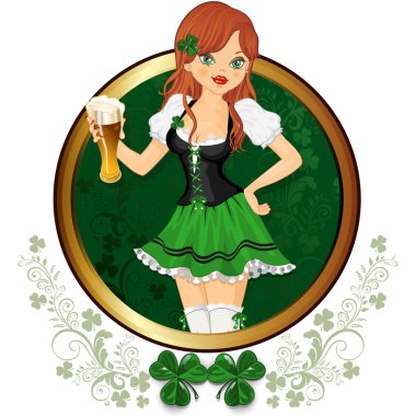 bardak bira bayram st. patrick ile kız