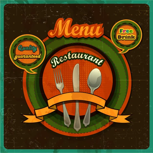 Vintage menu — Stock Vector