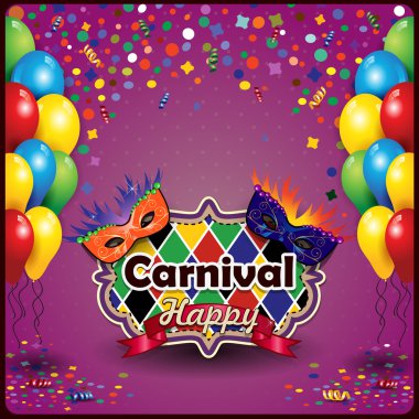 Carnival mask and balloon