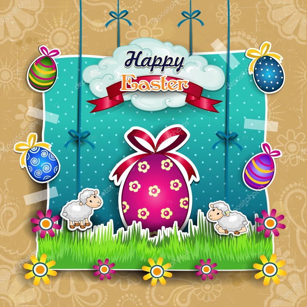 Huevo de Pascua con ovejas de dibujos animados vector, gráfico vectorial © iostephy imagen #42353009 Huevo de Pascua con ovejas de dibujos animados vector, gráfico vectorial © iostephy imagen #42353009
