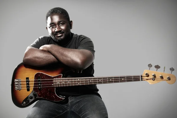 Bass player — Stock Photo, Image