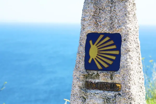 Camino de santiago marker — Stok fotoğraf