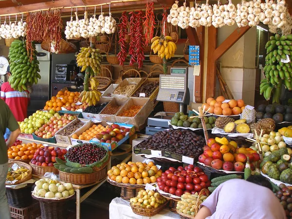 Puesto de frutas — Foto de Stock