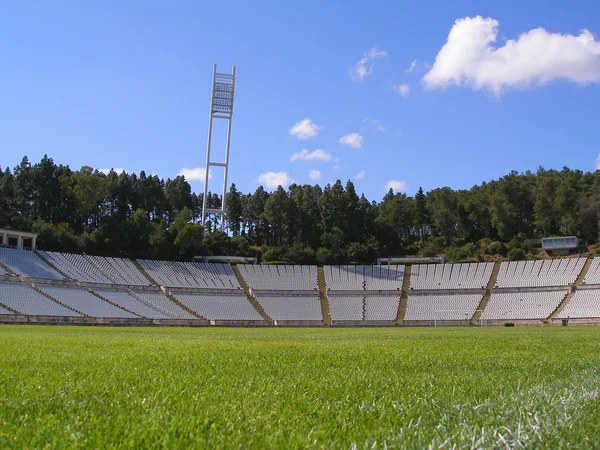 Γήπεδο ποδοσφαίρου άδειο — Φωτογραφία Αρχείου
