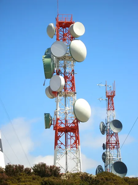 Antena de comunicação — Fotografia de Stock