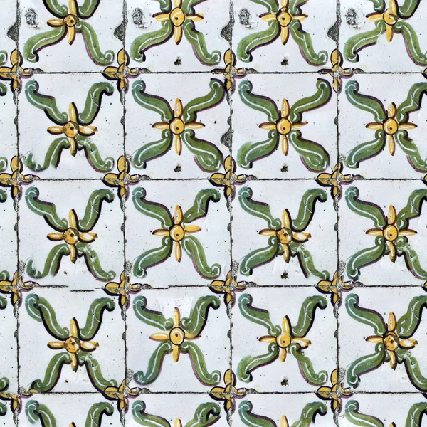 Seamless tile pattern of ancient ceramic tiles — Stock Photo, Image