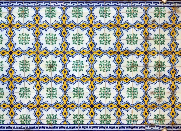 Padrão de azulejo floral — Fotografia de Stock