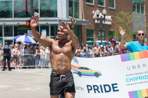 同性恋游行在芝加哥 2014 — 图库照片