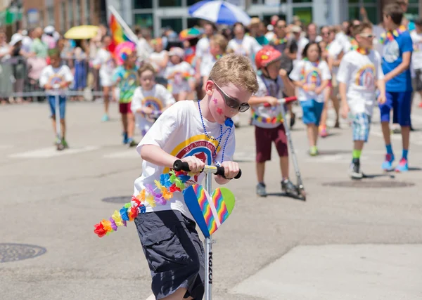 同性恋游行在芝加哥 2014 — 图库照片