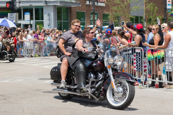 Homoseksuele parade in chicago, 2014 — Stockfoto