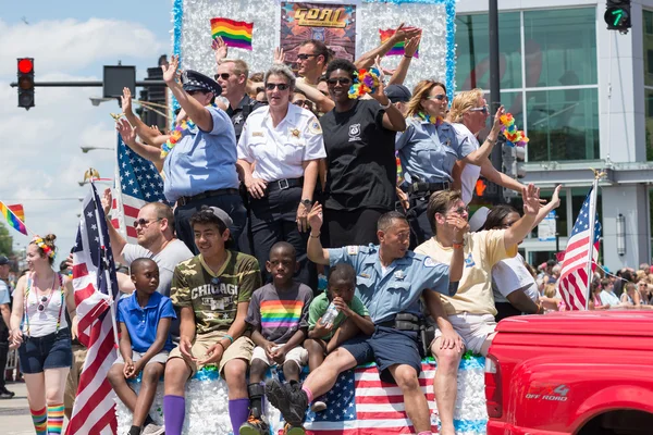 Sfilata gay a Chicago, 2014 — Foto Stock