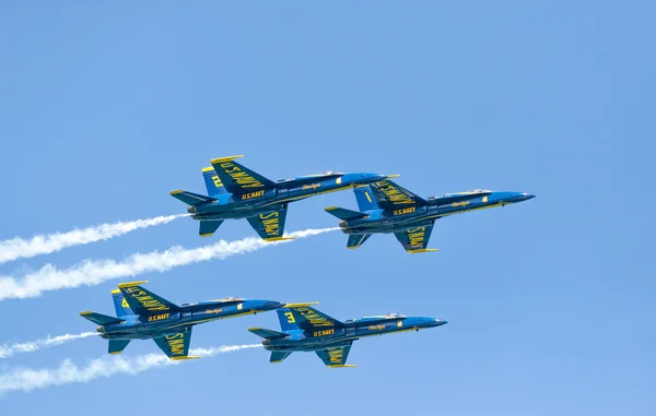 Chicago Air and Water Show, US Navy Blue Angels — Stock Photo, Image