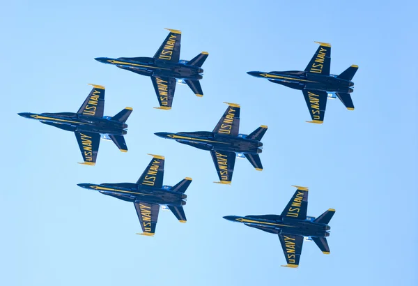 Chicago Air and Water Show, U.S. Navy Blue Angels — стоковое фото