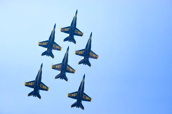 Chicago Air and Water Show, U.S. Navy Blue Angels — стоковое фото