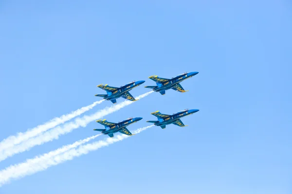 Chicago vzduchu a vody, nám ukazují navy blue angels Stock Fotografie