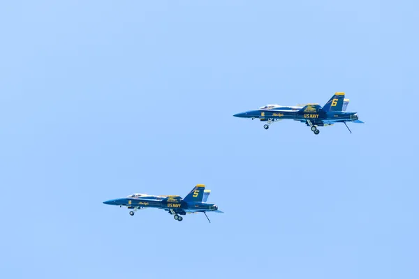 Chicago Air and Water Show, Marinha dos EUA Blue Angels Imagem De Stock