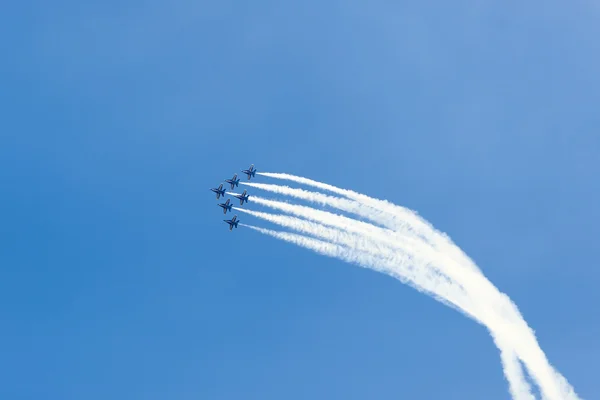 Chicago Air and Water Show, U.S. Navy Blue Angels Стоковое Изображение