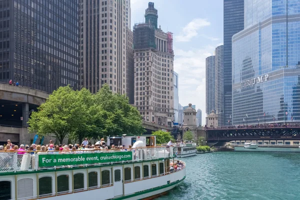 Architecture Foundation River Cruise — Stock Photo, Image