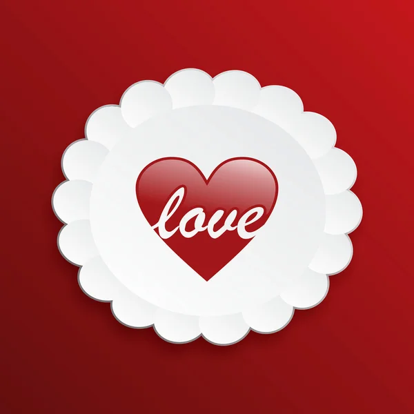 Love heart background — Wektor stockowy