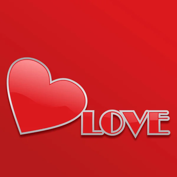 Heart love — Stock Vector